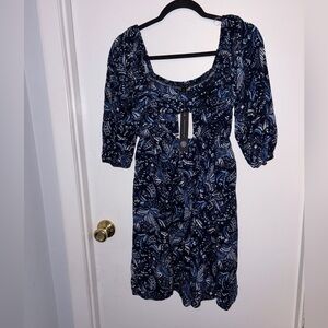 ASU WISH | Women’s Medium | New | NWT | Off Shoulder | Blue | Floral | Dainty